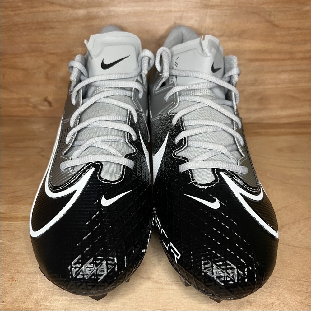 Nike Vapor Edge Elite 360 2 Silver Black/White Football Men’s Cleats Sz 16 - Picture 6 of 10